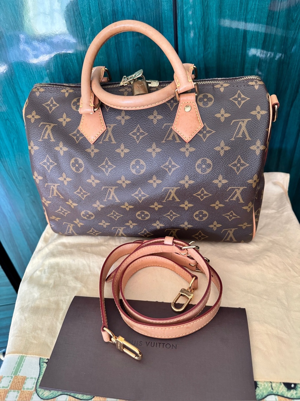 Louis Vuitton Monogram speedy 30 Bandouliere